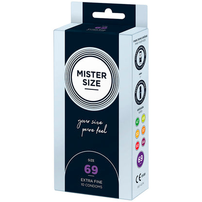 MISTER SIZE - PRESERVATIVOS TAMANHO XXXL 69 MM (10 UNIDADES)