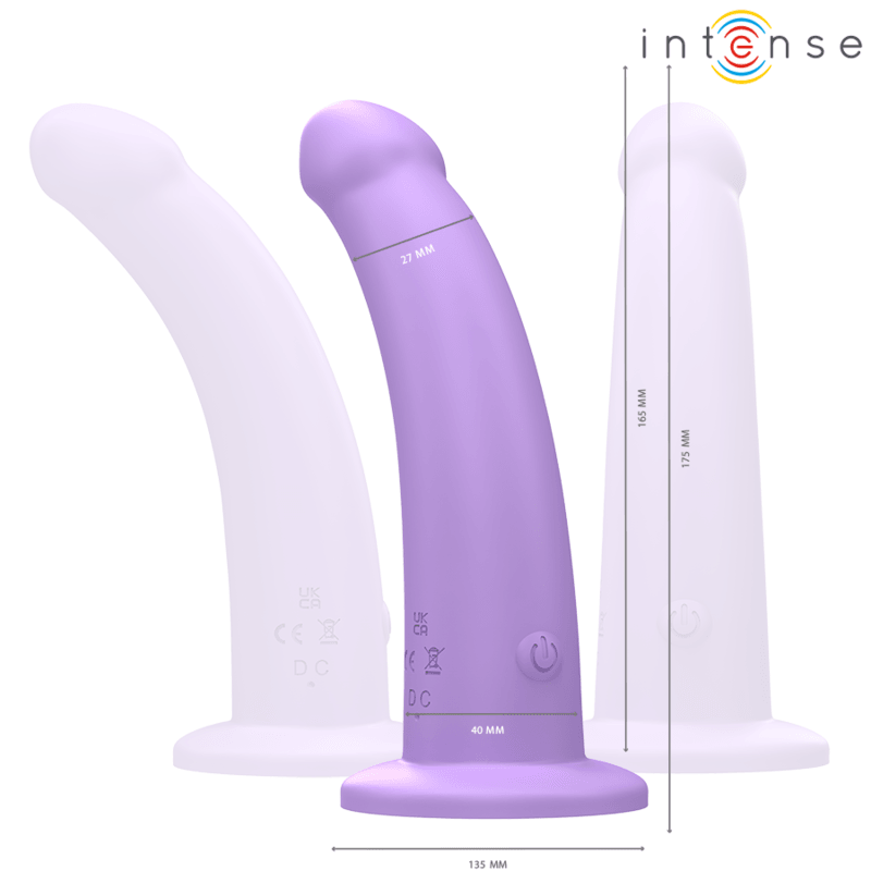 INTENSE - EDDIE VIBRADOR 17,5 CM 10 VIBRAÇÕES ROXO CONTROLE REMOTO - Sexshoptuga 