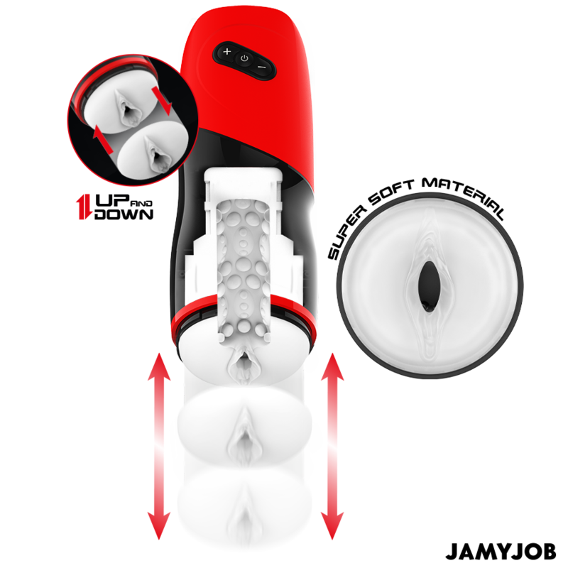 JAMYJOB - MASTURBADOR AUTOMÁTICO DE VAGINA XPEED 5 MODOS DE IMPULSO E EFEITO SOM