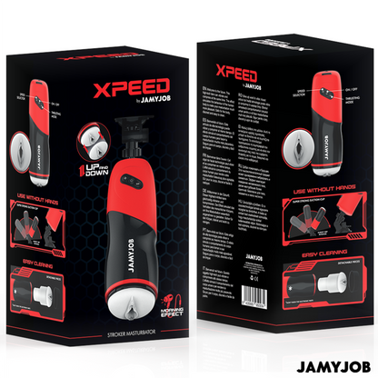 JAMYJOB - MASTURBADOR AUTOMÁTICO DE VAGINA XPEED 5 MODOS DE IMPULSO E EFEITO SOM