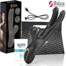 IBIZA - VIBRADOR DUPLO TWO DRAGONS PRETO - Sexshoptuga  Sexshoptuga 