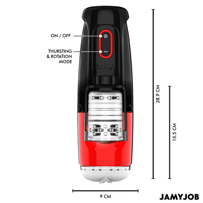 JAMYJOB - STORM MASTURBADOR AUTOMÁTICO DE VAGINA 10 MODOS DE ROTAÇÃO E IMPULSO