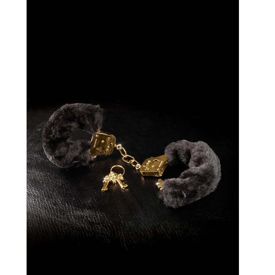 FETISH FANTASY GOLD - DELUXE FURRY CUFFS - Sexshoptuga  Sexshoptuga 