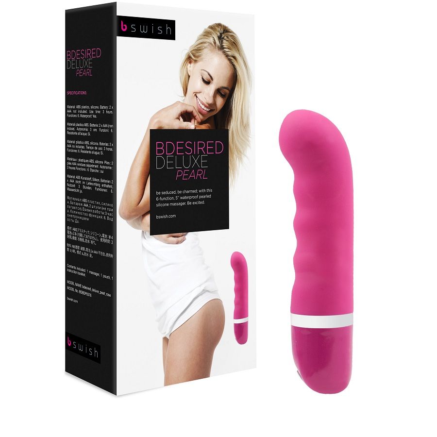 B SWISH - BDESIRED DELUXE PEARL VIBRADOR ROSA - Sexshoptuga  Sexshoptuga 