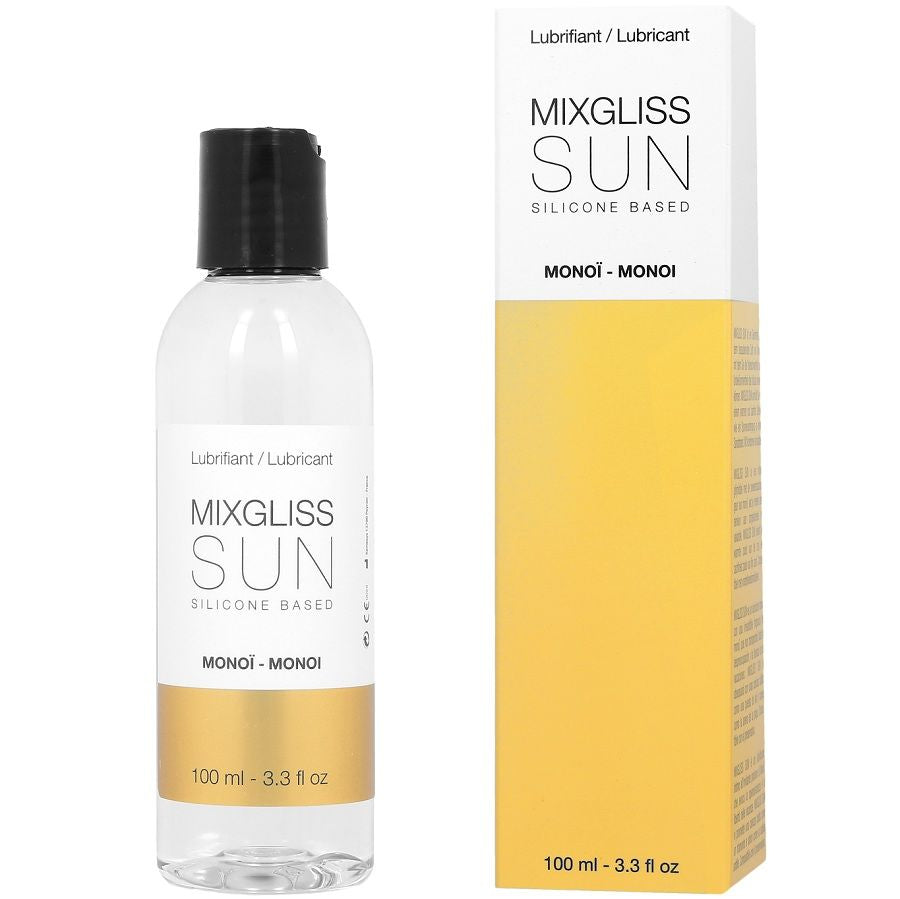 MIXGLISS - LUBRIFICANTE  BASE DE SILICONE AROMA MONOI 100ML - Sexshoptuga  Sexshoptuga 