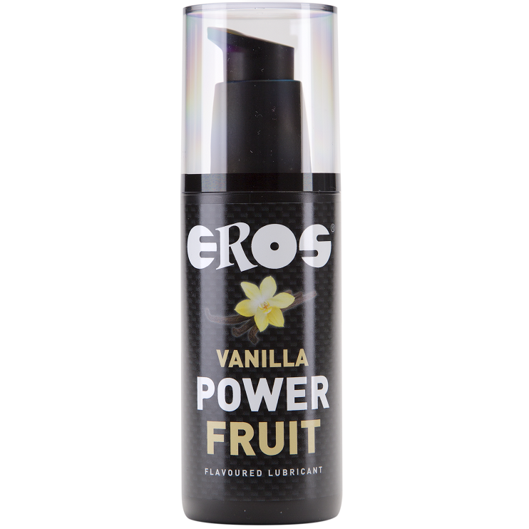 EROS VAINILLA POWER FRUIT LUBRIFICANTE COM SABOR 125 ML - Sexshoptuga 