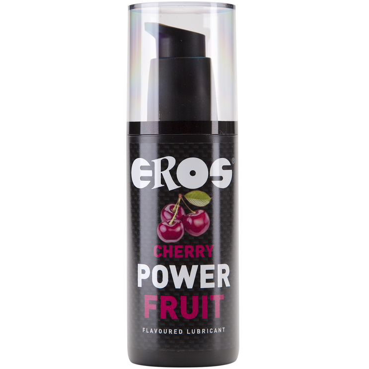 EROS CHERRY POWER FRUIT LUBRIFICANTE COM SABOR 125 ML - Sexshoptuga 