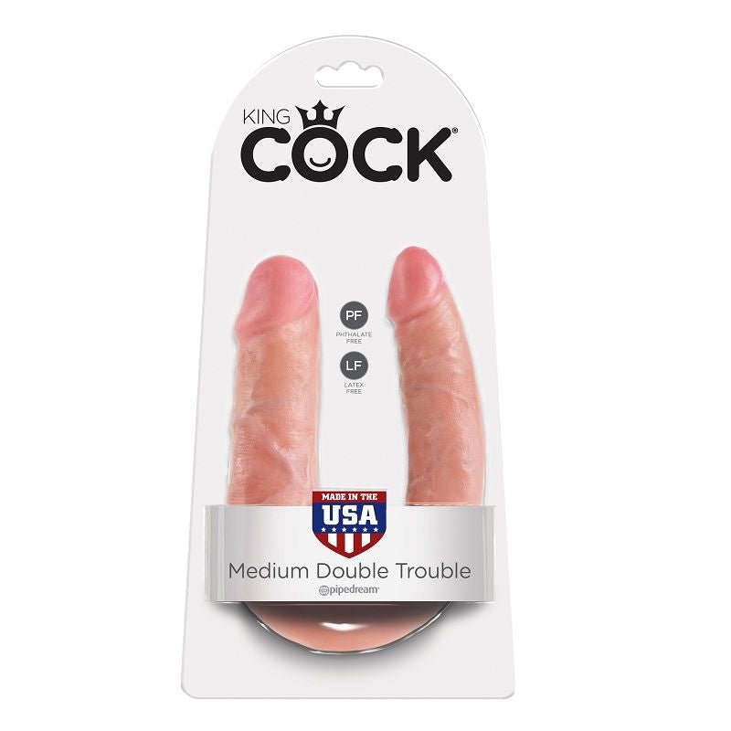 KING COCK - EM FORMA DE U MÉDIO DUPLO PROBLEMA CARNE - Sexshoptuga  Sexshoptuga 