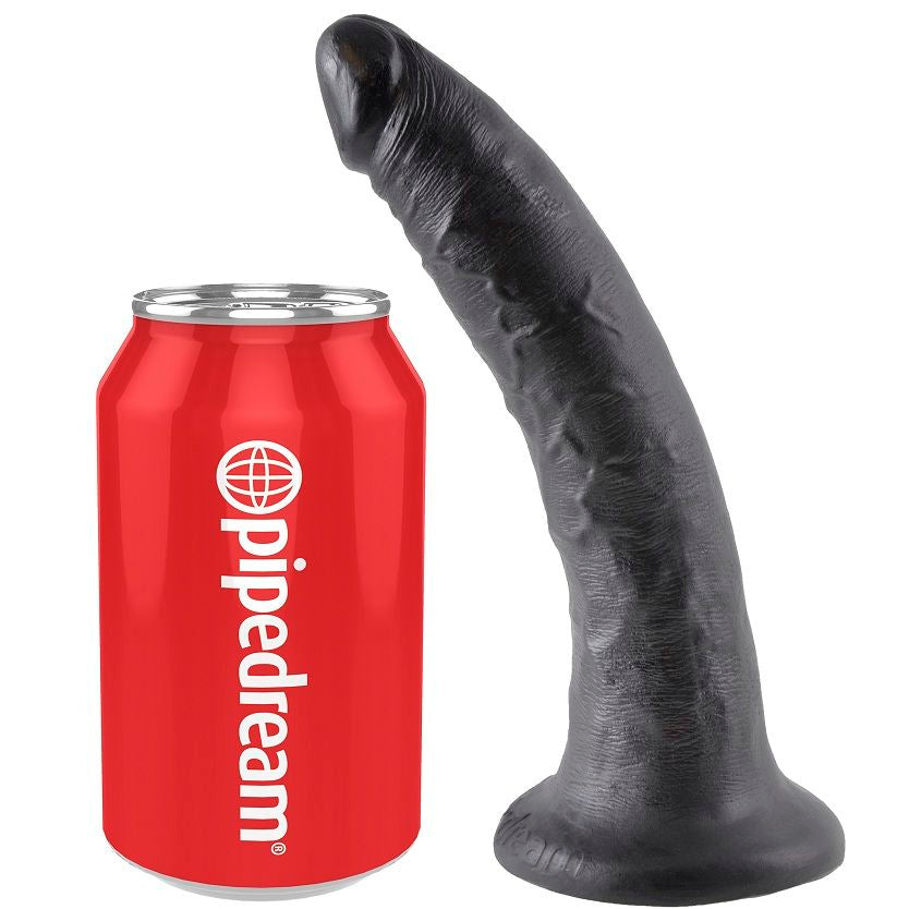 KING COCK - 7 DILDO PRETO 17.8 CM - Sexshoptuga 