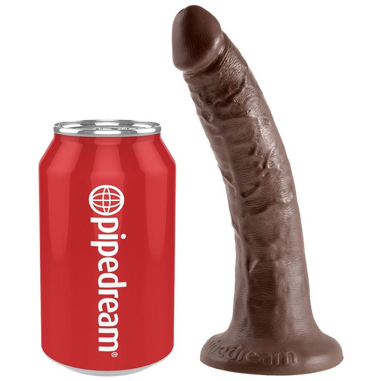 KING COCK - 7 DILDO CHOCOLATE 17.8 CM - Sexshoptuga 