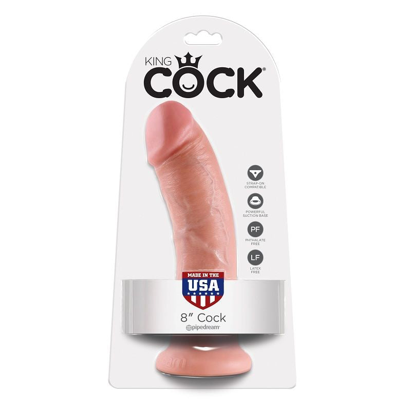 KING COCK - 8 CARNE DE DILDO 20.3 CM - Sexshoptuga  Sexshoptuga 