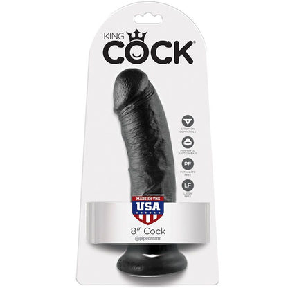 KING COCK - 8 DILDO PRETO 20.3 CM - Sexshoptuga 