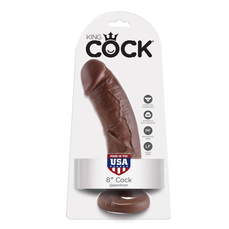 KING COCK - 8 DILDO MARROM 20.3 CM - Sexshoptuga 