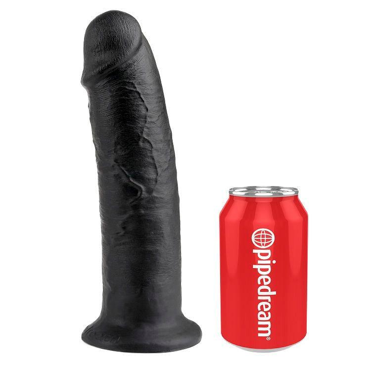 KING COCK - 10 DILDO PRETO 25 CM - Sexshoptuga 