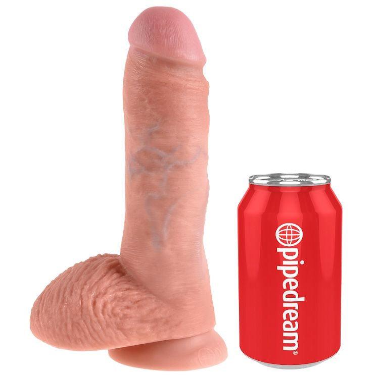 KING COCK - 8 CARNE DE DILDO COM BOLAS 20.3 CM - Sexshoptuga 