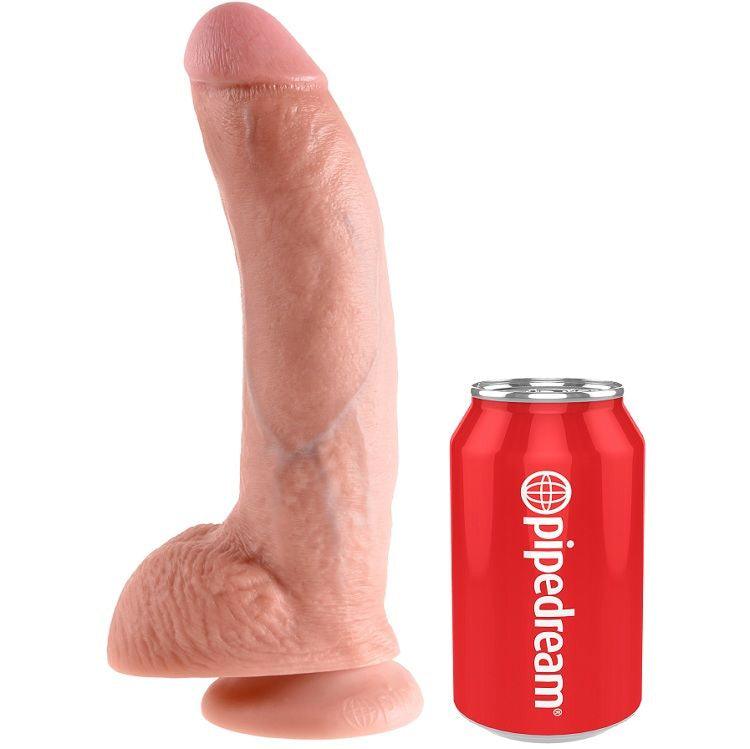 KING COCK - 9 CARNE DE DILDO COM BOLAS 22.9 CM - Sexshoptuga 