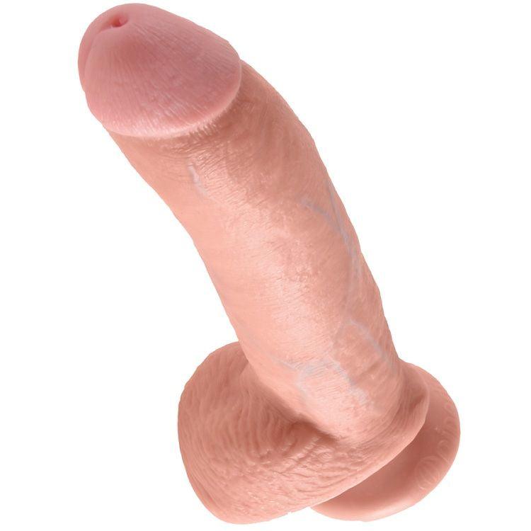 KING COCK - 9 CARNE DE DILDO COM BOLAS 22.9 CM - Sexshoptuga 