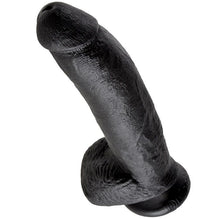 KING COCK - 9 DILDO PRETO COM BOLAS 22.9 CM - Sexshoptuga  Sexshoptuga 