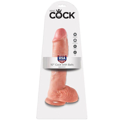 KING COCK - 10 CARNE DE DILDO COM BOLAS 26.5 CM - Sexshoptuga 