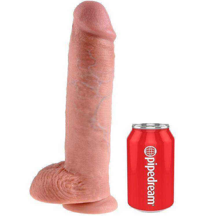 KING COCK - 11 CARNE DE DILDO COM BOLAS 28 CM - Sexshoptuga 