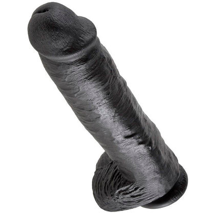 KING COCK - 11 DILDO PRETO COM BOLAS 28 CM - Sexshoptuga 