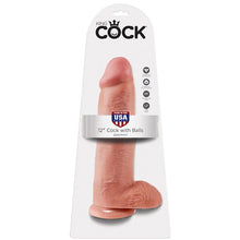 KING COCK - 12 CARNE DE DILDO COM BOLAS 30.48 CM - Sexshoptuga  Sexshoptuga 