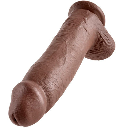 KING COCK - 12 DILDO CASTANHO COM BOLAS 30.48 CM - Sexshoptuga 