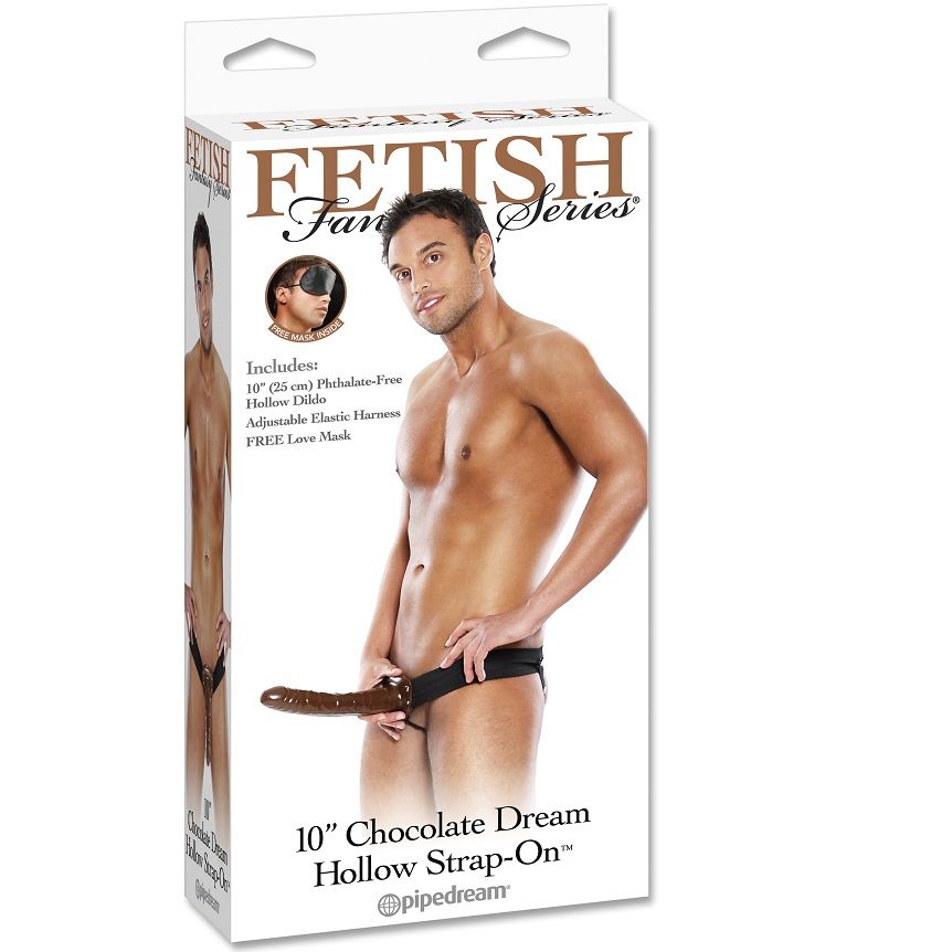 FETISH FANTASY SERIES - CHOCOLATE DREAM OCO STRAP-ON - Sexshoptuga  Sexshoptuga 