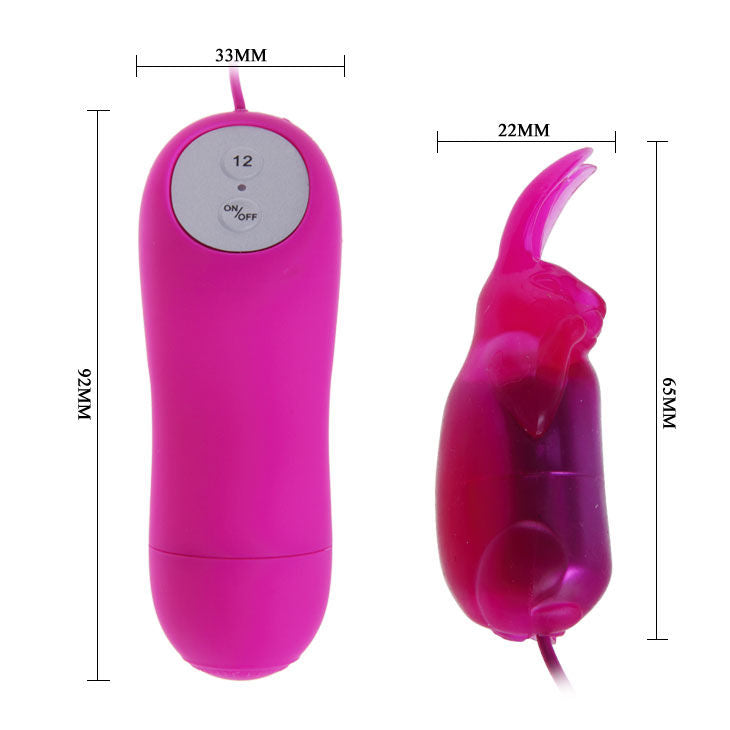 BAILE - VIBRADOR COELHO SECRETO PRETTY LOVE 12 VELOCIDADES - Sexshoptuga  Sexshoptuga 