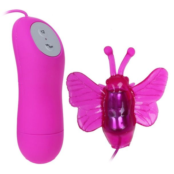 BAILE - VIBRADOR ESTIMULADOR DE BORBOLETA SECRETO PRETTY LOVE 12V - Sexshoptuga 