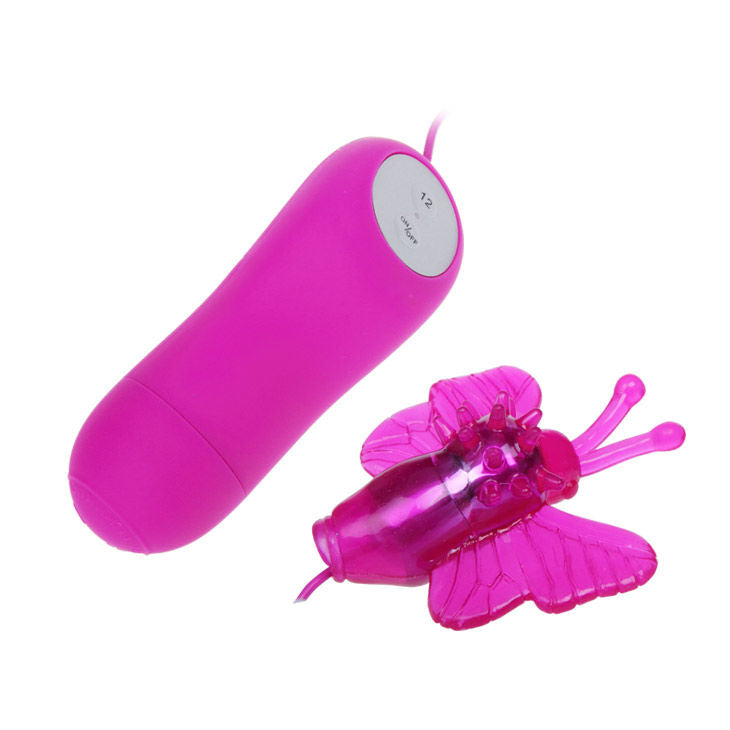 BAILE - VIBRADOR ESTIMULADOR DE BORBOLETA SECRETO PRETTY LOVE 12V - Sexshoptuga 