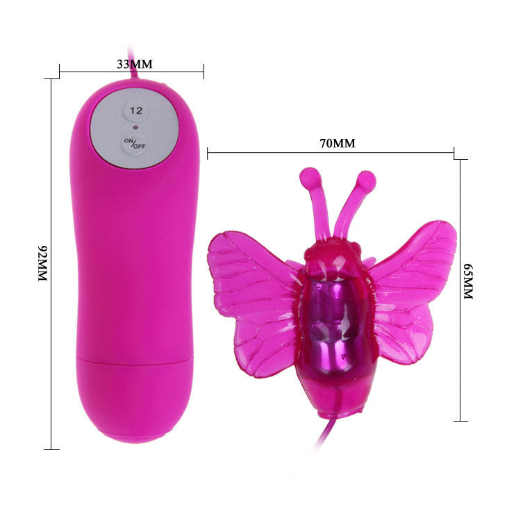 BAILE - VIBRADOR ESTIMULADOR DE BORBOLETA SECRETO PRETTY LOVE 12V - Sexshoptuga 