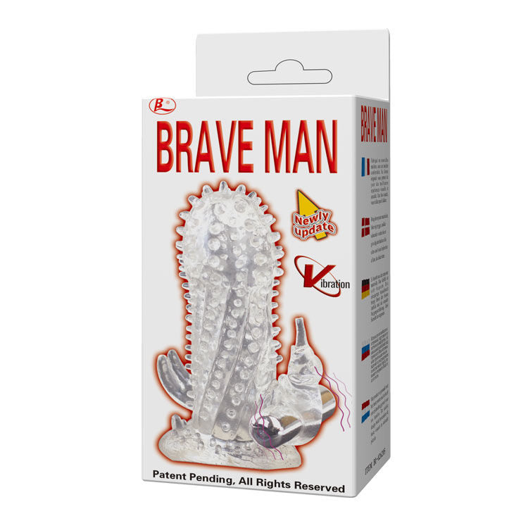 BAILE - BRAVE MAN COELHO VIBRADOR EXTENSO DE PÉNIS - Sexshoptuga  Sexshoptuga 