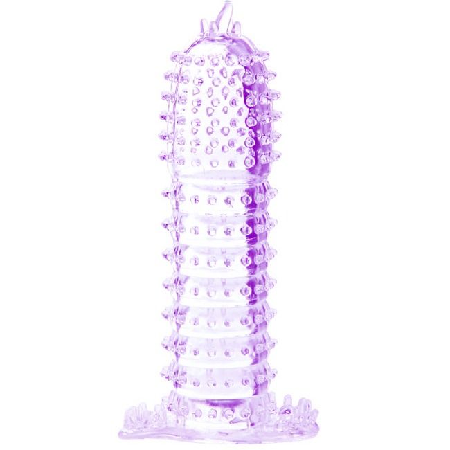 BAILE - BAINHA PARA PÉNIS COM PONTOS ESTIMULANTES ROXO 14 CM - Sexshoptuga Sexshoptuga 