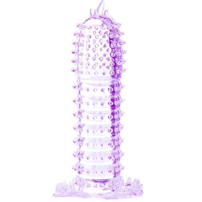 BAILE - BAINHA PARA PÉNIS COM PONTOS ESTIMULANTES ROXO 14 CM - Sexshoptuga