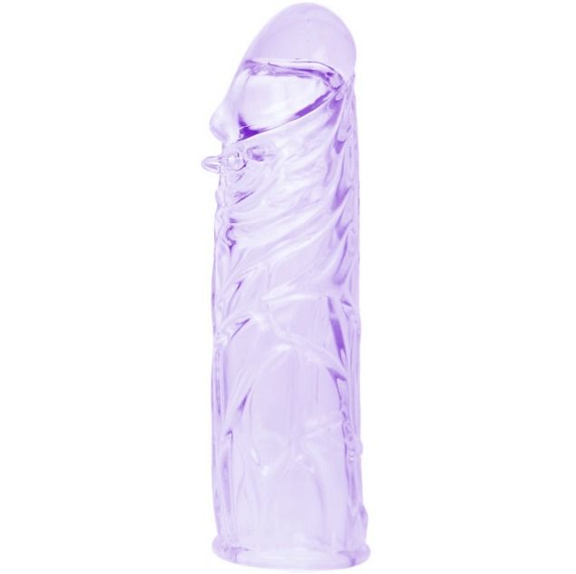 BAILE - CAPA LILAC PARA O PÉNIS EM SILICONE ADAPTVEL 13 CM - Sexshoptuga