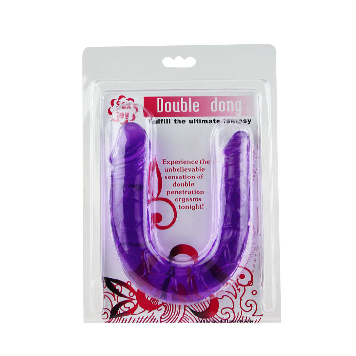 BAILE - DILDO DUPLO EM GELÉIA FLEXÍVEL LILS - Sexshoptuga Sexshoptuga 