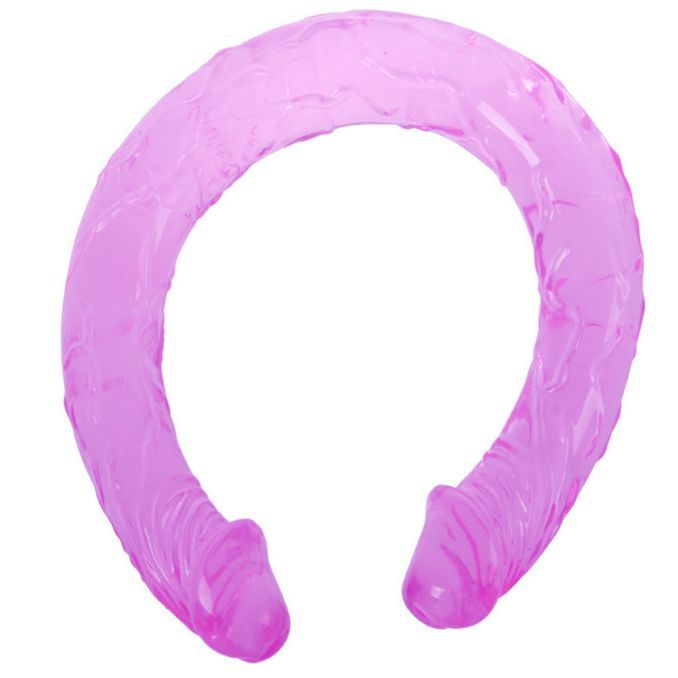 BAILE - DUPLO DONG LILAS 44.5 CM - Sexshoptuga  Sexshoptuga 