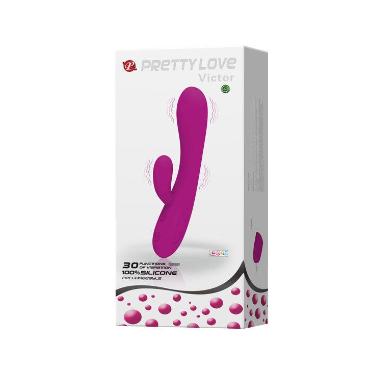 PRETTY LOVE - SMART VIBRADOR VICTOR COM ESTIMULADOR DE CLITÓRIS - Sexshoptuga 