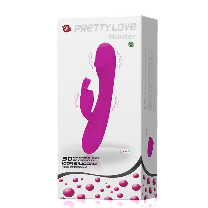 PRETTY LOVE - SMART - VIBRADOR COM COELHO 30 MODOS HUNTER - Sexshoptuga 