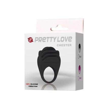 PRETTY LOVE - ANEL VIBRADOR PRETO CHESTER PRETO - Sexshoptuga 