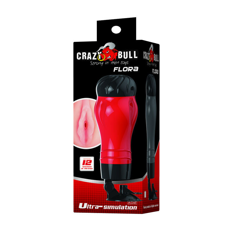 CRAZY BULL - FLORA VAGINA COM BASE MASTURBADOR - Sexshoptuga  Sexshoptuga 