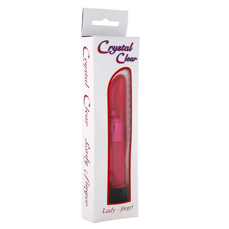 SEVEN CREATIONS - VIBRADOR CRISTAL TRANSPARENTE SENHORA ROSA - Sexshoptuga 