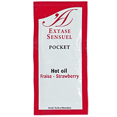 EXTASE SENSUAL - ÓLEO ESTIMULANTE DE MORANGO 10 ML - Sexshoptuga  Sexshoptuga 