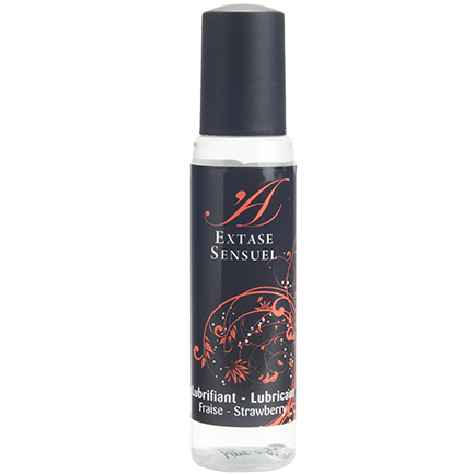 EXTASE SENSUAL - LUBRIFICANTE DE VIAGEM MORANGO 35 ML - Sexshoptuga  Sexshoptuga 