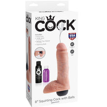 KING COCK - PÊNIS EJACULADOR NATURAL REALISTA 20.32 CM - Sexshoptuga  Sexshoptuga 