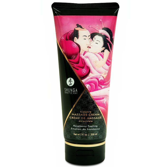 SHUNGA - CREME DE MASSAGEM FRAMBOESA 200 ML - Sexshoptuga  Sexshoptuga 