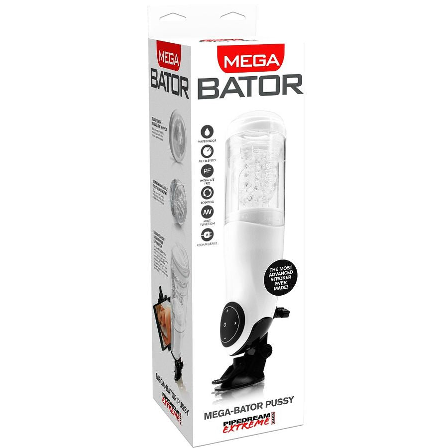 EXTREME TOYZ - PDX MEGA BATOR USB MASTURBADOR MASCULINO VAGINA BRANCO - Sexshoptuga 