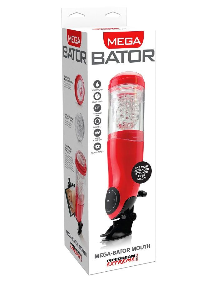 EXTREME TOYZ - PDX MEGA BATOR USB MASTURBADOR MASCULINO BOCA VERMELHO - Sexshoptuga  Sexshoptuga 