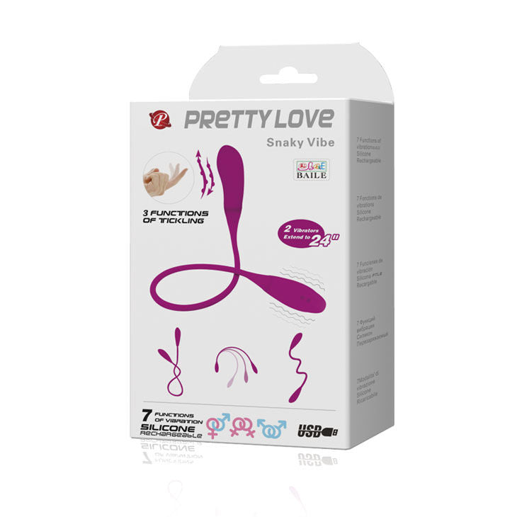 PRETTY LOVE - SMART VIBRADOR SNAKY VIBE 7 V + 3 CÓCEGAS - Sexshoptuga  Sexshoptuga 